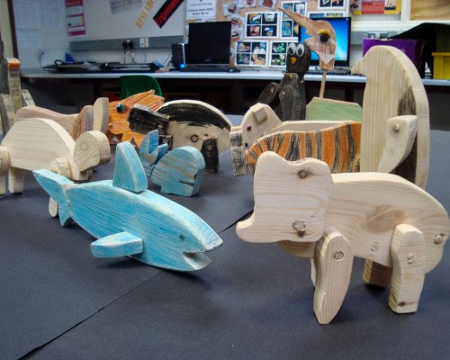 Year 7 Wooden Animals