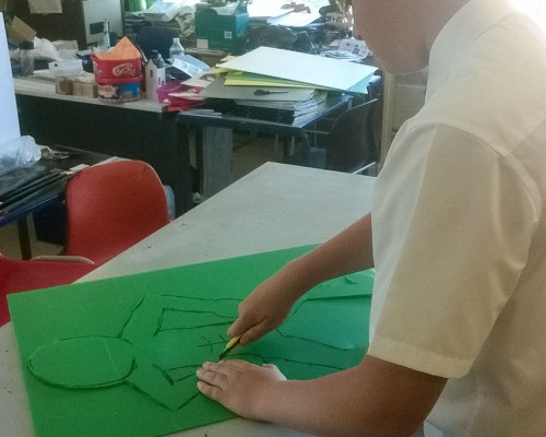 Year 8 Kieth Haring Art Installation