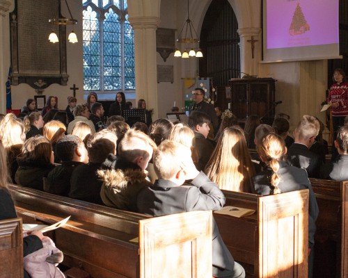 Year 7 St Andrews Church Christmas Service 18.12.17