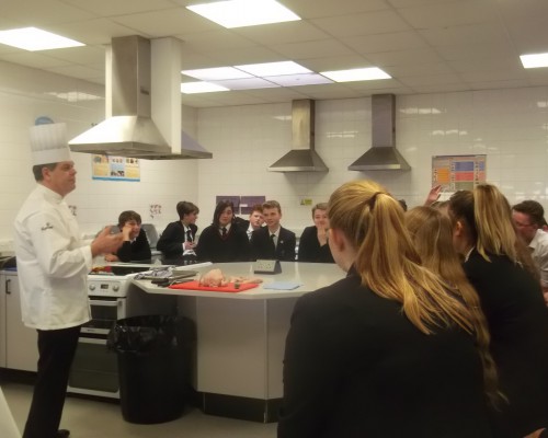 Year 10 Colchester Institute Chef Road Show February 2018