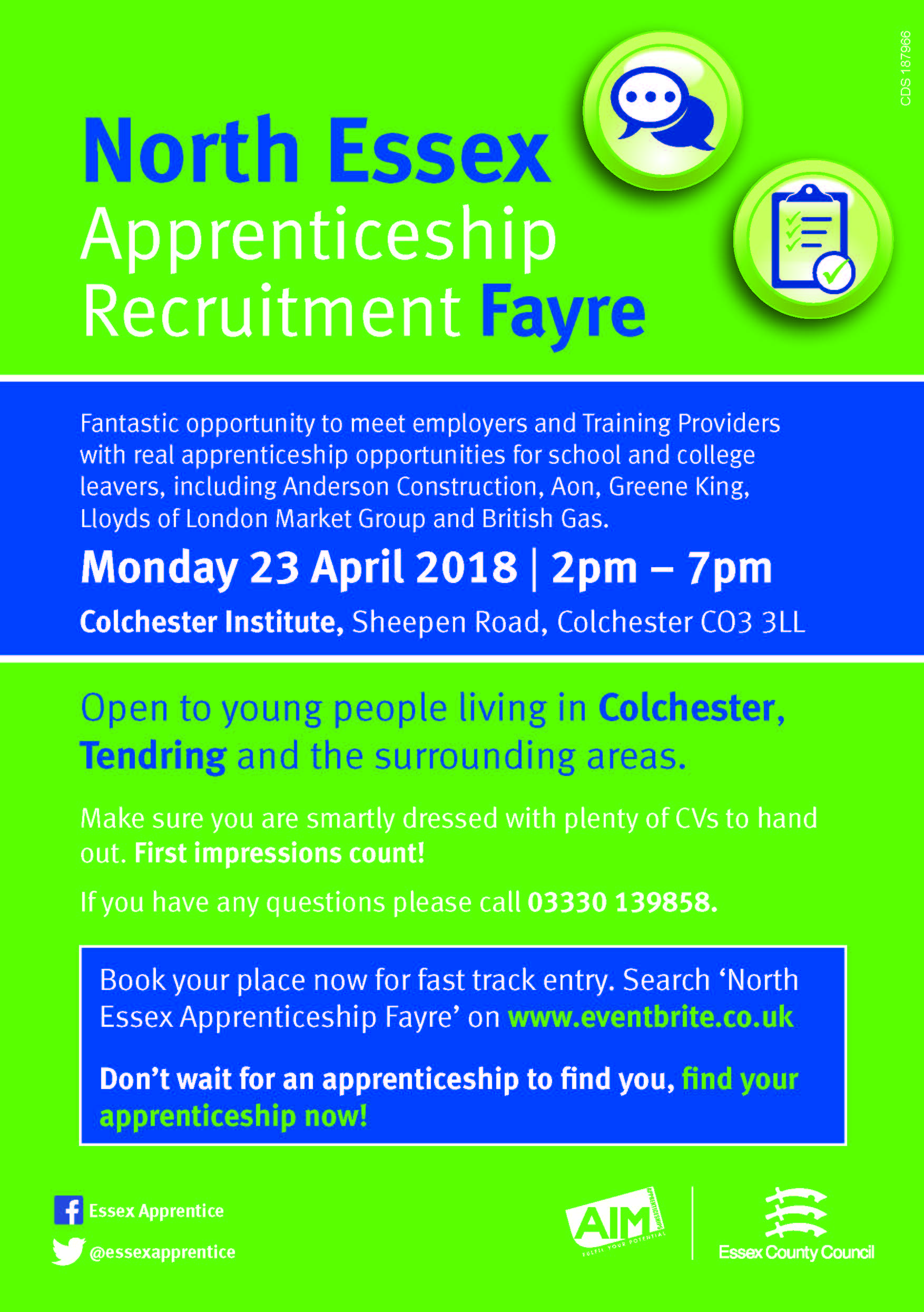 North Essex Apprenticeship Recruitment Fayre 23.04.18