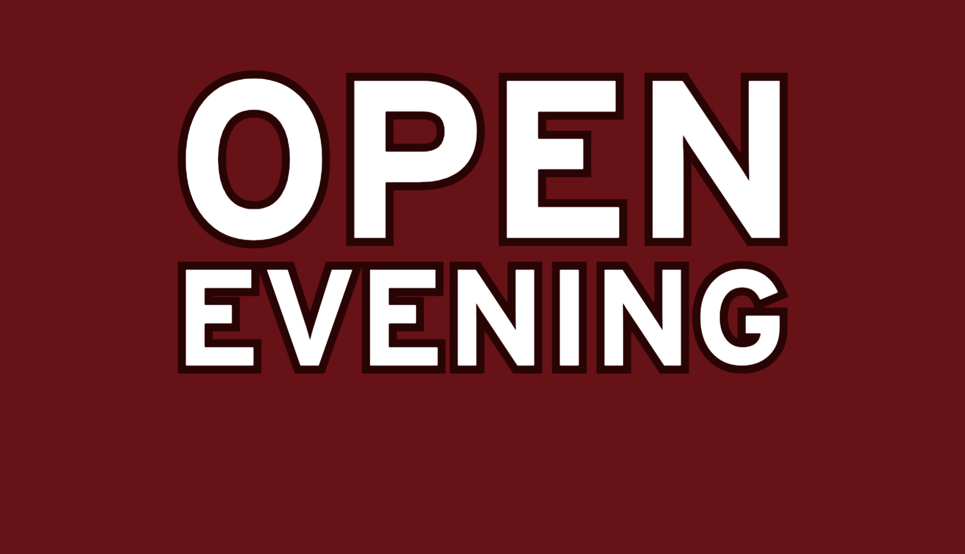Open Evening - September 2025