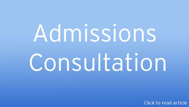 Admissions Consultation