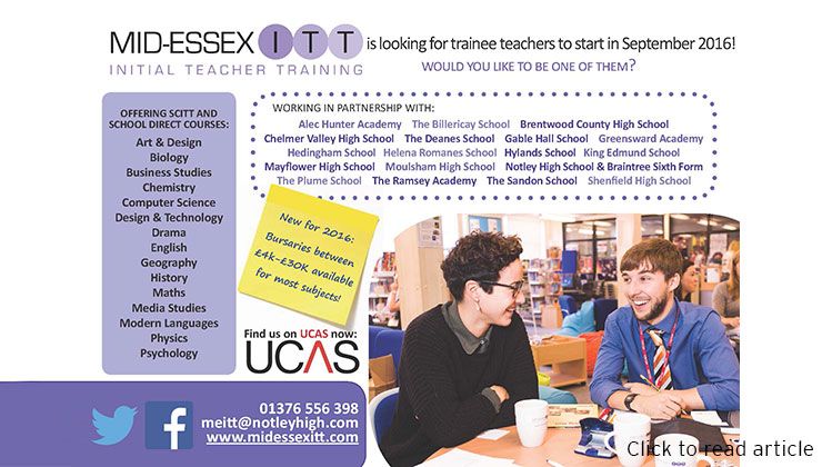 Train to Teach in Essex